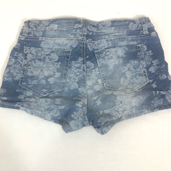✅4-20$ Jean Shorts flower pattern size 5 boho - Picture 2 of 5